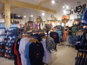 Metal Shopfittings to Display Ladies', Men's and Children's Fashion and Beachwear